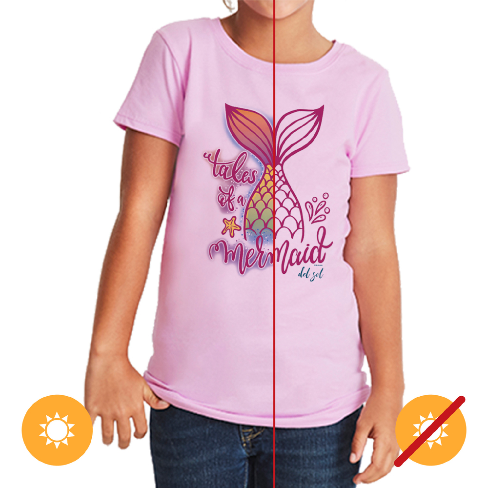 Kids Crew Tee - Tales of a Mermaid by DelSol for Kids - 1 Pc T-Shirt (YM)